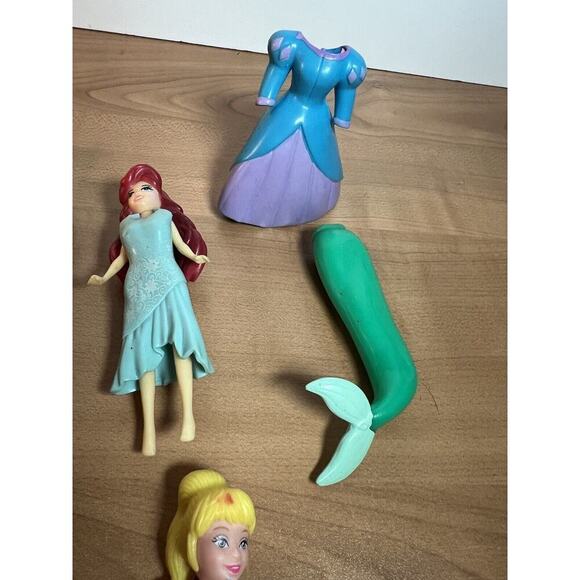 Polly Pocket Miscellaneous Figures Rubber Dresses Disney Princesses - Picture 10 of 12